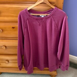Coldwater Creek Cranberry Weekend wear Sweatshirt, NWT size 2X
